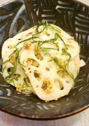蓮根の梅肉酢和え-レシピのメイン写真