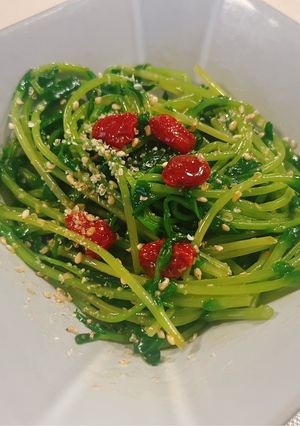 豆苗のナムル-レシピのメイン写真