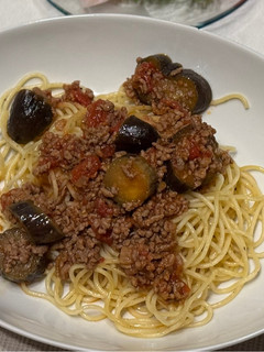 塩麹で⭐︎茄子とミンチのトマトソースパスタ-レシピのメイン写真