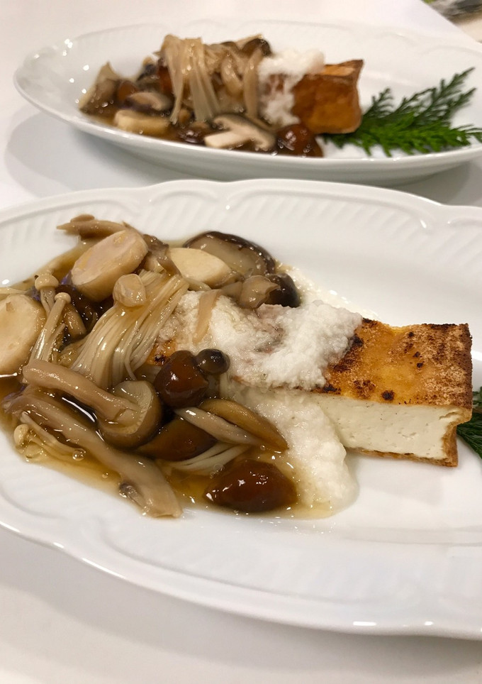 厚揚げステーキ！きのこあん-レシピのメイン写真