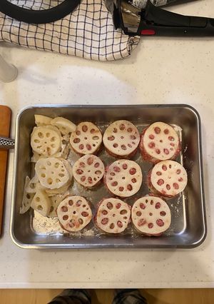 レンコンのはさみ焼き-レシピのメイン写真