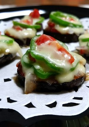 フライパンで作る お手軽 なすのピザ-レシピのメイン写真