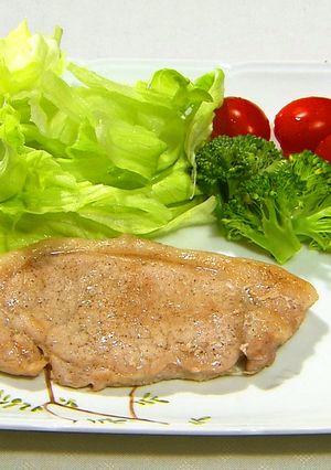疲労回復に豚ロースステーキ-レシピのメイン写真