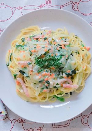 生クリーム不使用！クリームパスタ風パスタ-レシピのメイン写真