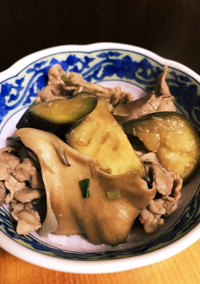 豚肉と舞茸と茄子の炒め物-レシピのメイン写真