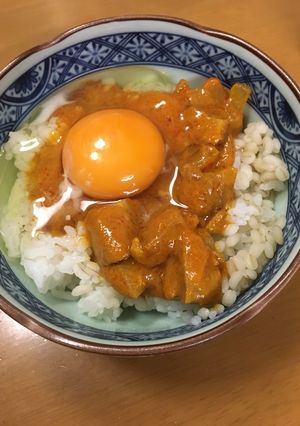 いなばのチキンとインドカレー卵かけご飯-レシピのメイン写真