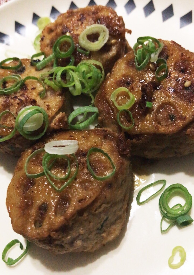 さっぱりヘルシー☆蓮根の挟み焼き♡-レシピのメイン写真