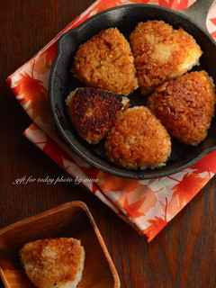 フライパンでかんたん!焼きおにぎり-レシピのメイン写真