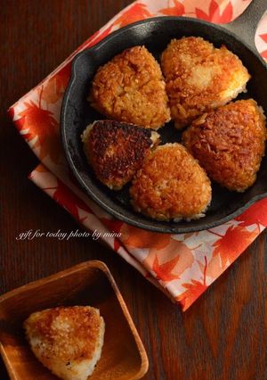 フライパンでかんたん！焼きおにぎり-レシピのメイン写真