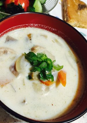 さつまいもほっこり❤︎根菜ミルクスープ-レシピのメイン写真