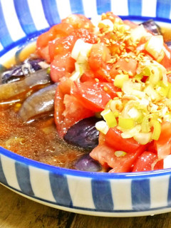 柔らかい!秋ナスのトマト和え-レシピのメイン写真