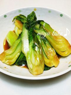 チンゲン菜のオイ醤油炒め♪-レシピのメイン写真