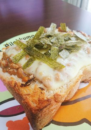 いつもの納豆パンにメープルシロップ？！-レシピのメイン写真