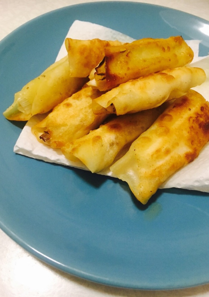ささみとネギの餃子の皮包み-レシピのメイン写真