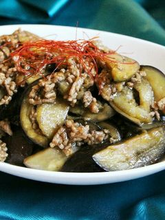 簡単!大量消費♪茄子のそぼろあんかけ炒め-レシピのメイン写真