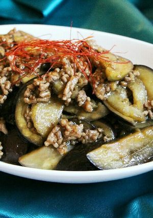 簡単!大量消費♪茄子のそぼろあんかけ炒め-レシピのメイン写真