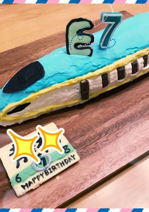 7歳！E7系かがやきケーキ☆-レシピのメイン写真