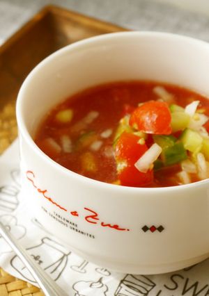 野菜ジュースで簡単★冷製サラダスープ-レシピのメイン写真
