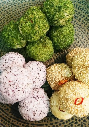 3色おにぎり〜お月見☆★-レシピのメイン写真