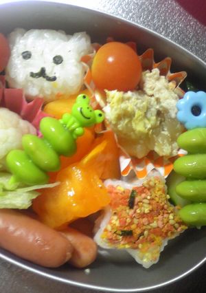 年中■お弁当(クマと星)-レシピのメイン写真