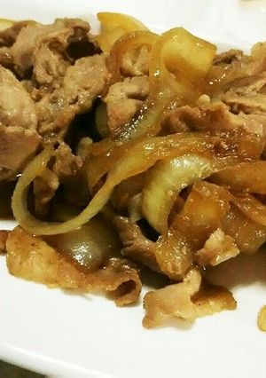メープルシロップで豚肉の生姜焼き-レシピのメイン写真