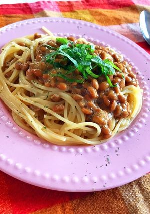 簡単！本当においしい！納豆パスタ♡-レシピのメイン写真