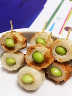 枝豆ちくわの雪だるま-レシピのメイン写真