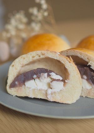 ＊超簡単手ごね♪クリチあんぱん＊-レシピのメイン写真