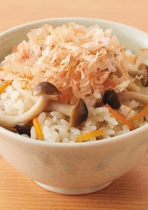 きのこの炊き込みご飯のプレ節®仕上げ-レシピのメイン写真