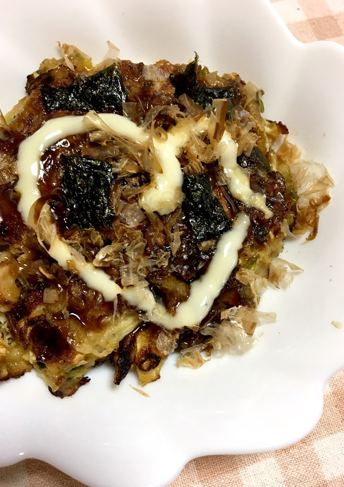 冷蔵庫の残り物で 簡単なお好み焼き-レシピのメイン写真