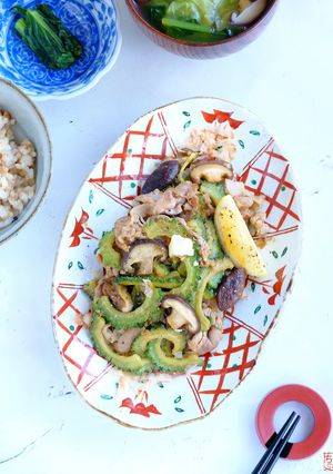 スッキリ☆ゴーヤのレモンバター醤油炒め！-レシピのメイン写真