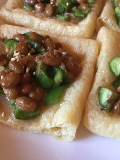納豆とピーマンのゴマダレ焼き-レシピのメイン写真
