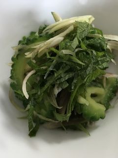 ゴーヤとみょうがのさっと漬け-レシピのメイン写真