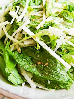 大根と水菜のポン酢サラダ-レシピのメイン写真
