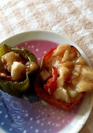 ピーマンと餅のカップマヨ焼き-レシピのメイン写真