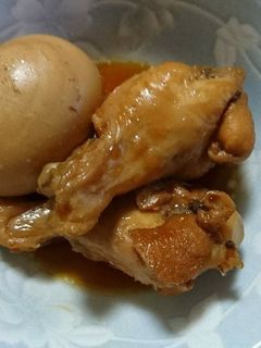 大量消費!手羽元と卵の煮物-レシピのメイン写真