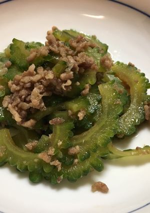 豚ミンチとゴーヤの炒め煮-レシピのメイン写真