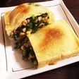 油揚げのたっぷりネギと納豆の詰め焼き
