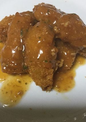 丸美屋麻婆豆腐の素カキフライ-レシピのメイン写真