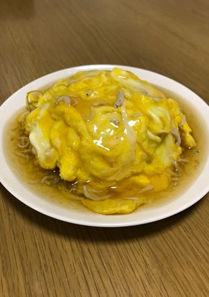炊き込みご飯であんかけオムライス-レシピのメイン写真