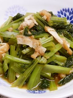 小松菜と油揚げの煮びたし-レシピのメイン写真