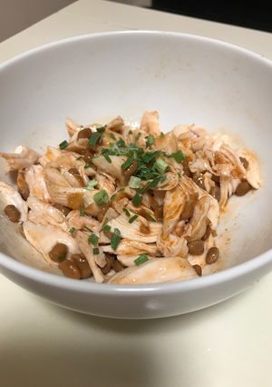 ダイエットにも♪ササミと納豆のキムチ和え-レシピのメイン写真