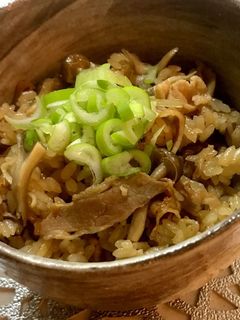 豚肉ときのこの炊き込みご飯-レシピのメイン写真
