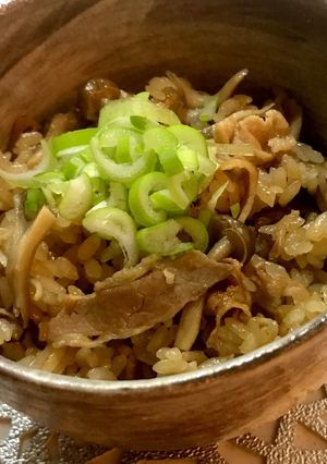 豚肉ときのこの炊き込みご飯-レシピのメイン写真