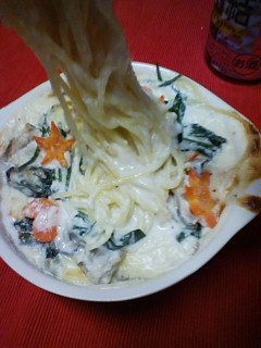牡蠣の焼きパスタ☆冬のあったかメニュー-レシピのメイン写真