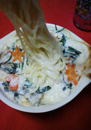 牡蠣の焼きパスタ☆冬のあったかメニュー-レシピのメイン写真