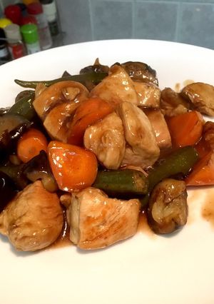 【天才の味】鶏むねとオクラの甘酢あんかけ-レシピのメイン写真