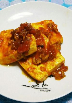 ミ~トソ~スの残りで豆腐カレーミ~ト-レシピのメイン写真