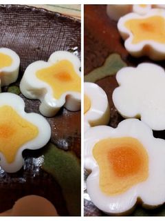 お弁当に♪お花と三つ葉のゆで卵♥-レシピのメイン写真
