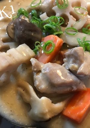 鶏肉と根菜の和風シチュー☆-レシピのメイン写真